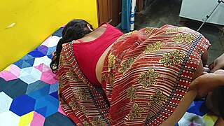 newlywed desi housewife bends over for rough village doggy pounding