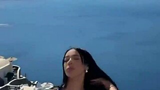 glamour greek latina model rims photographer post-photoshoot!