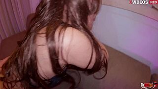 stepsis's fox ears tail plugged in her tight asshole while parents away?