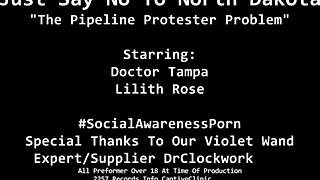 Lilith rose blindfolded latex slapped backstage north dakota denial