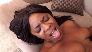 oh man ebony stripper ripped clothes gangbanged by two huge bbc's