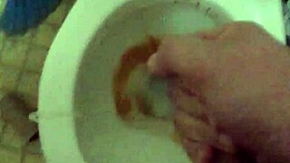 jerk off cum before shower tease