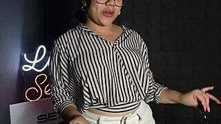 Petite 19-year-old Latina bound in tape gag for group cock pounding