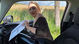 Shy German Teen Girlfriend Fucks Stranger Outdoor In Secret