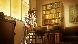 hentai teacher bends over for student doggystyle