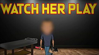 serena plays tight pussy vibrator creampie load