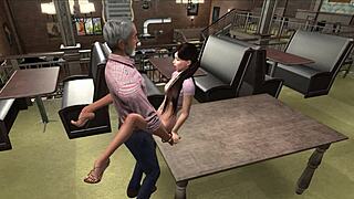 Young Brunette's Second Life Karaoke With Grandfather Episode 8