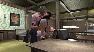 Young Brunette's Second Life Karaoke With Grandfather Episode 8