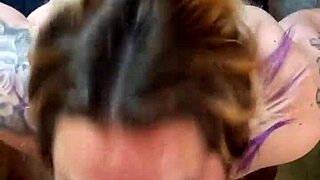 Girlfriend Slut Sucks Friend's Cock to Explosive Facial!