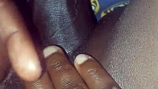 i'm rubbin my hairy pussy wit dis huge black dick n fuckin dat soft wet beaver so deep n hard u wont believe how good it feels inside me