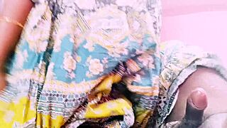 Indian Big Ass Housewife Rides Cowgirl with Dirty Telugu Talk