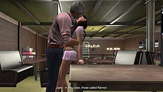 Young Brunette's Second Life Karaoke With Grandfather Episode 8