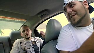 Horny Brunette Sucks Big Cock In Car Before Tight Pussy Ride