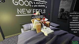 Roblox puppygirl gets bred deep by master!