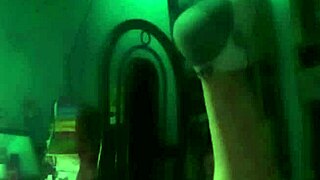 Amateur latina couple sensually enjoys homemade webcam in the dark.