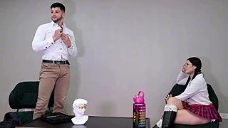 Will horny latina student pussy fuck pass her college course?