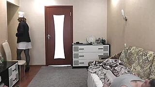 sexy nurse in stockings no panties handjobs patient cock in public hospital roleplay