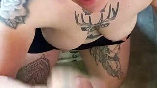 Girlfriend Slut Sucks Friend's Cock to Explosive Facial!