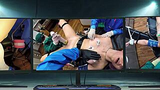 Dr Tampa Gives Katie Cumming University Entrance Exam with Toys Spreading