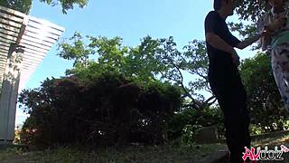 Hot Saki Aoyama Kimono Park Cock Suck Uncensored!