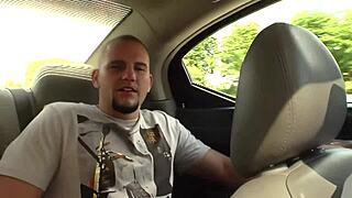 Horny Brunette Sucks Big Cock In Car Before Tight Pussy Ride