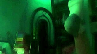 Amateur latina couple sensually enjoys homemade webcam in the dark.