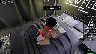 Roblox puppygirl gets bred deep by master!