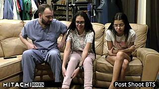 Freshman Angel Santana Hits Mandatory Hitachi Orgasm in Tampa