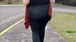 Why walk with stepmom sans panties when her big natural tits tease so much?