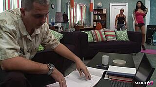 loser cuck watches stranger raw dog his young busty wife hard