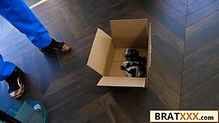 skinny shy arab teen handles two monster cocks cowgirl doggystyle!