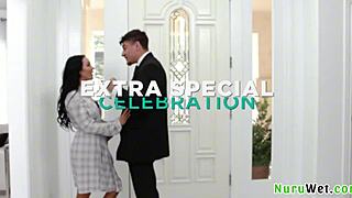 hey busty brunette victor ray danae mari how's that wet nuru sex massage