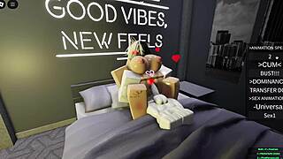 Roblox puppygirl gets bred deep by master!