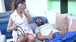 A passionate Indian Bengali doctor seduces her desi patient in hospital for intense hardcore fucking, deepthroat, and creampie orgasm.