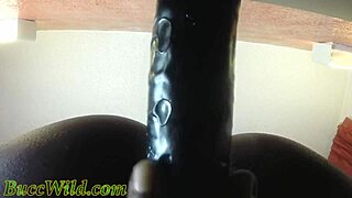 miss safire rides dildo hard on desk in fishnets