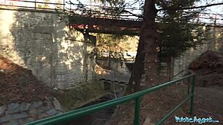 Sexy teacher perfect body fucked public cash