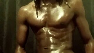 bbc bodybuilder strokes monster cock oiled loads solo 😍💦