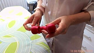 he grabs vibrator thinking it's the remote surprise!