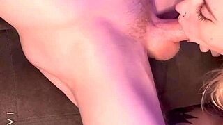 whoa big cock worship with this submissive babe 😍🍆