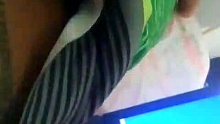 Skinny Brazilian Watches Porn And Jerks Monster Cock In Bathroom!