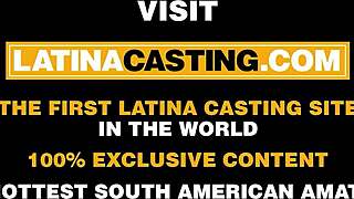 Hot latina bikini model trades tight pussy for booking!