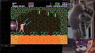 I'm hooked on nude Samus mod in Super Metroid arcade 990 rooms part 1