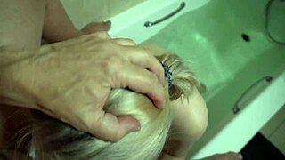 stepdaughter baths then sucks cock pov homemade style