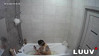 Luuv Tattooed Emily's Private Amateur Show on Video Call!