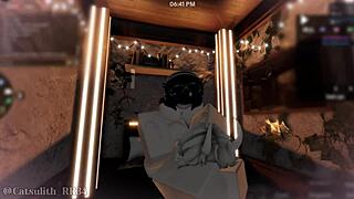 demon girl bent over doggystyle creampied after game tease