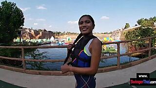 craving my thai teen's wet ass bounce after waterpark tease turns horny pov fuck