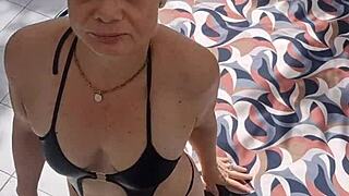 hey wanna peek at this taboo-free milf in lingerie teasing her sexy secrets?