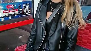 Hey boys free teaser arab slut teases publicly in Emirates telecabins outdoors