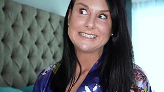 Hotwife shocked by pornstar sienna rae's surprise rough ass fucking