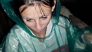 A stranger waits out rain in my barn and i lick her to orgasm
